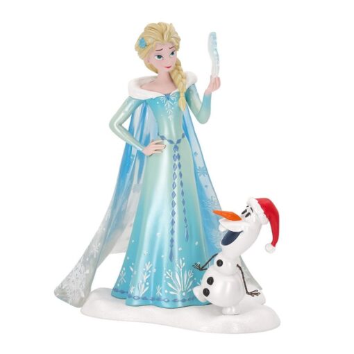 Alternative view of Disney Traditions – Elsa & Olaf – Figurine