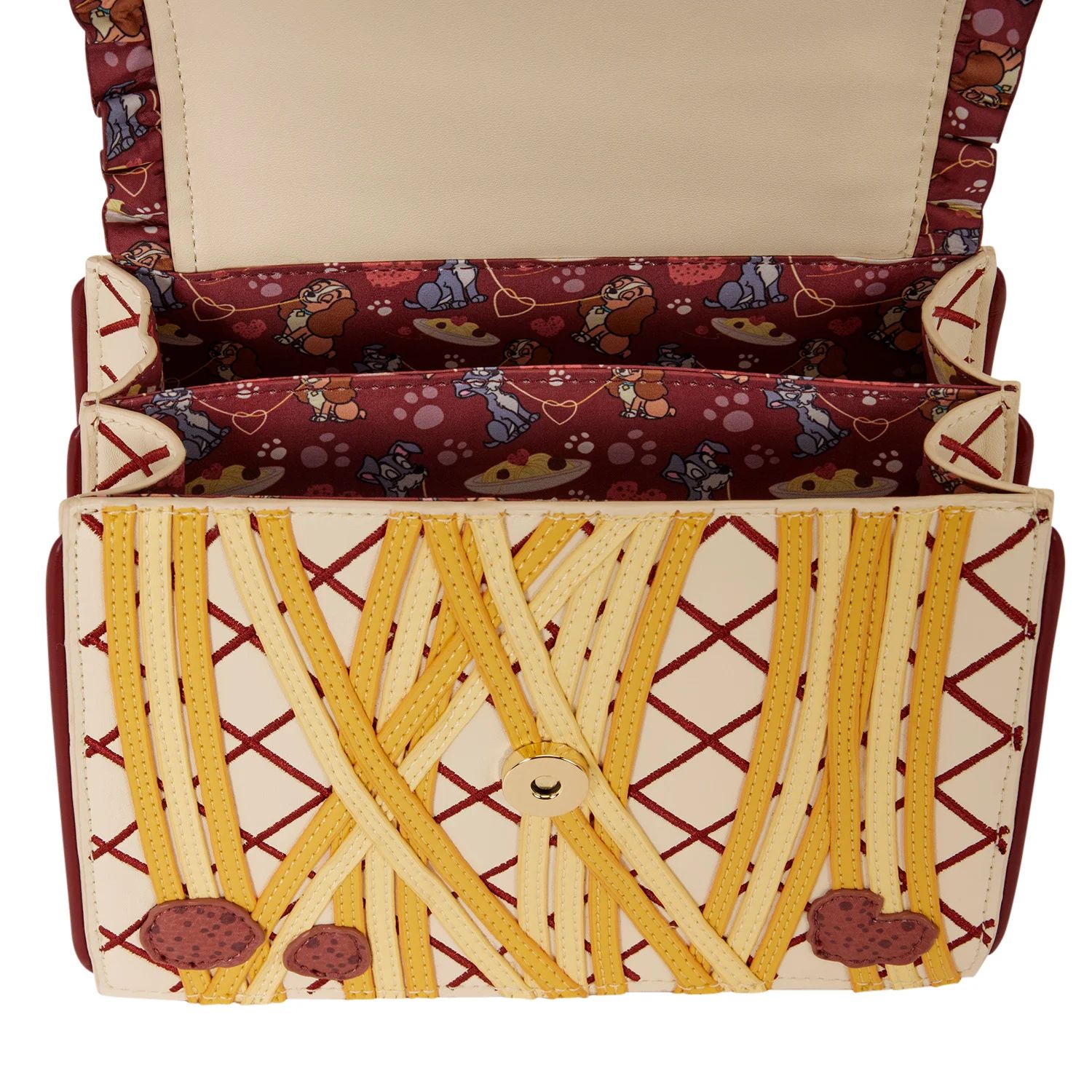 Disney – Lady and the Tramp – Spaghetti Dinner – Crossbody Bag Loungefly - Afbeelding 4