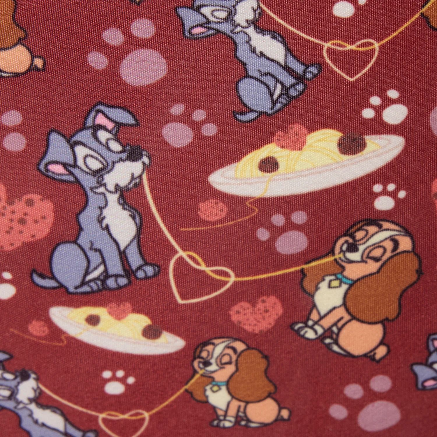Disney – Lady and the Tramp – Spaghetti Dinner – Crossbody Bag Loungefly - Afbeelding 5